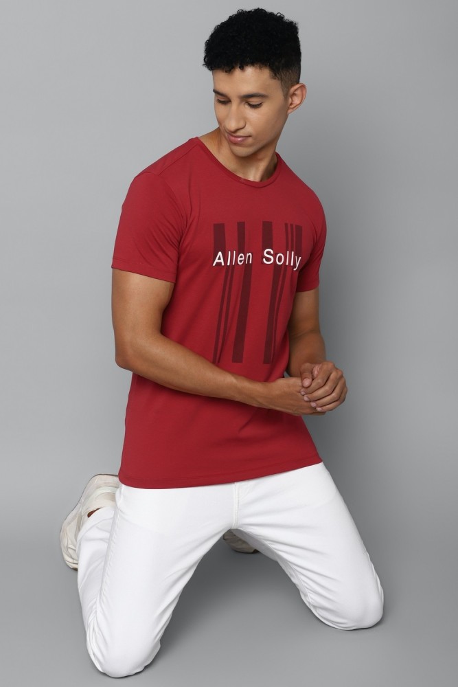 Allen solly sales red t shirt