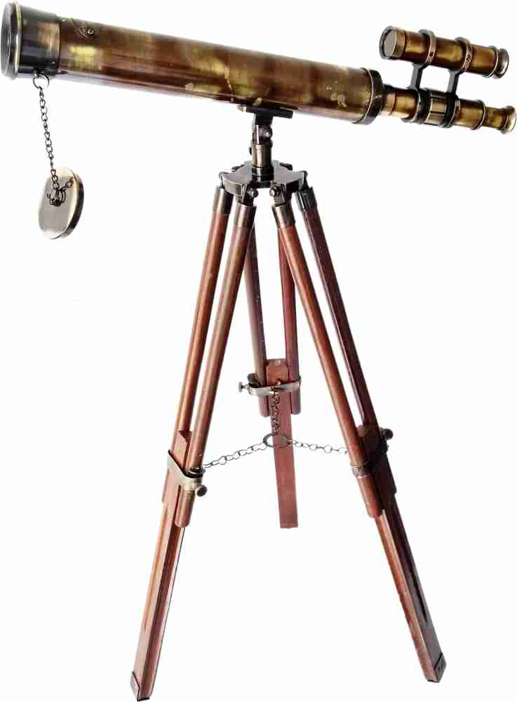 Shoptreed Antique Royal Navy 18 Double Barrel Brass Telescope with Wooden  Tripod Catadioptric Telescope Price in India - Buy Shoptreed Antique Royal  Navy 18 Double Barrel Brass Telescope with Wooden Tripod Catadioptric