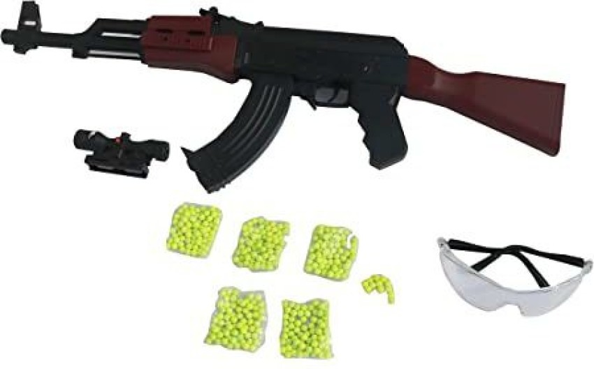 IndusBay AK47 Airsoft Toy Gun with 2000 Pcs , 6MM BB Plastics