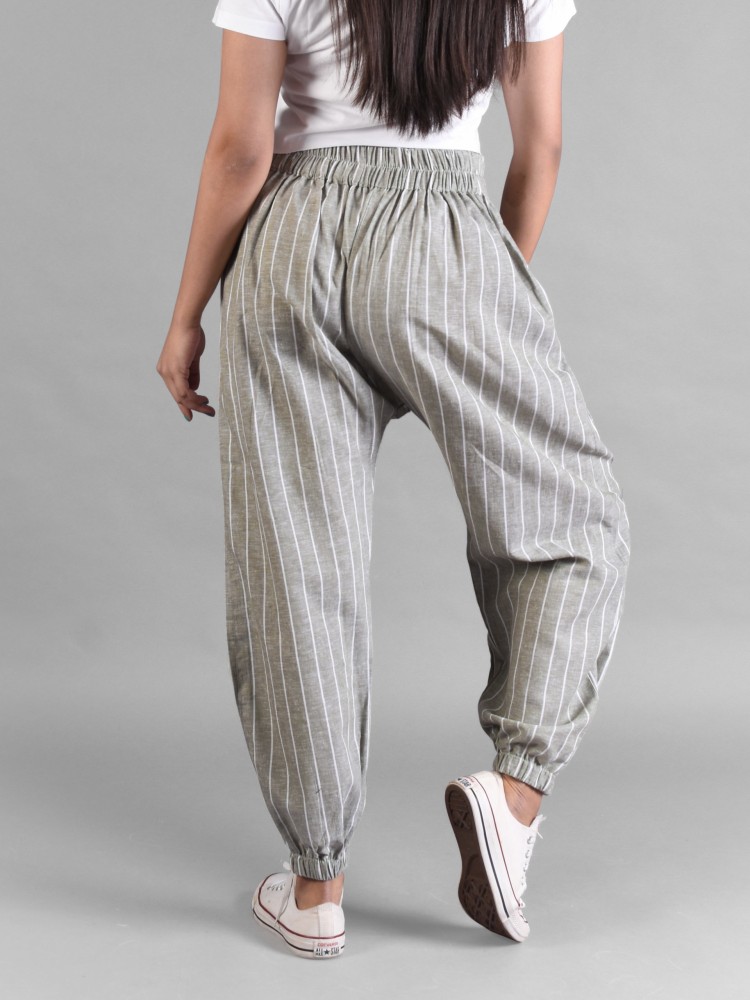 Bombay Trooper Striped Men Grey Track Pants - Buy Bombay Trooper