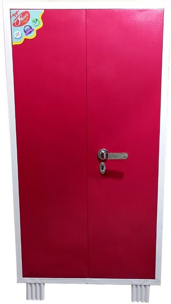 Paul s 2door Merun colour handel lock 5 FEET Metal Almirah Price