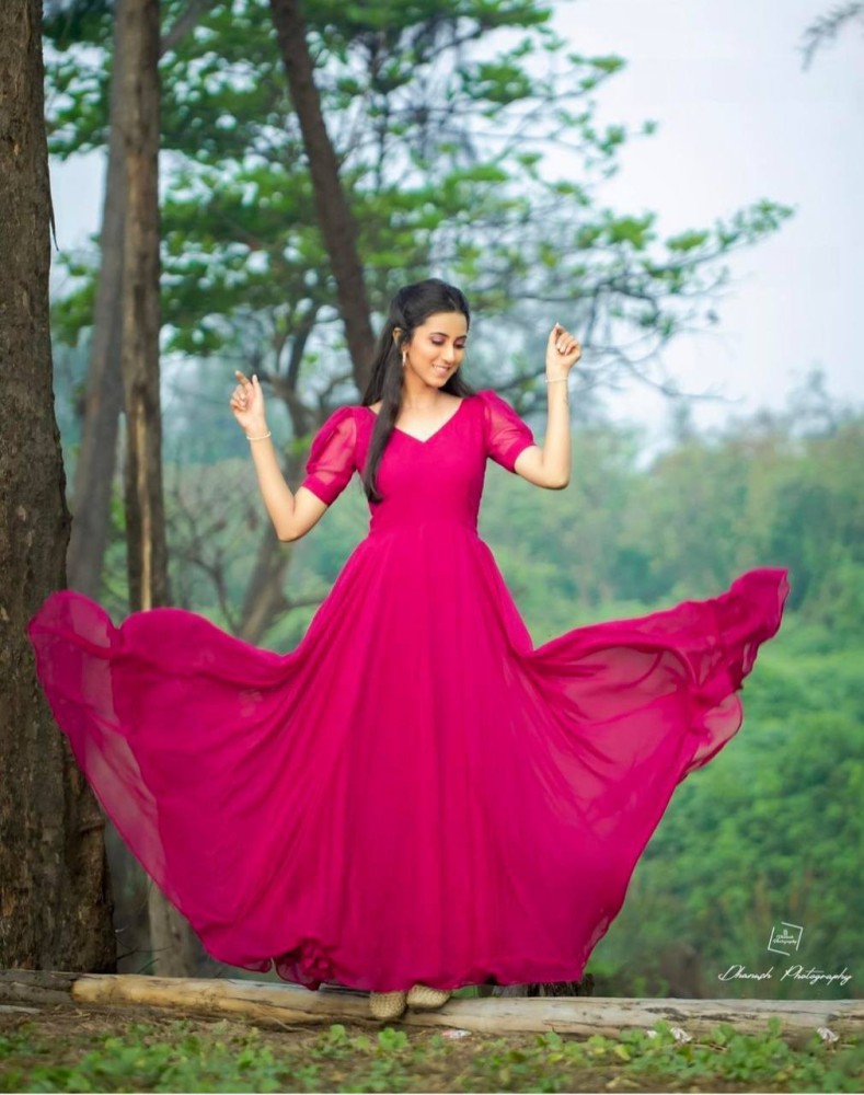 Flared deals gowns flipkart