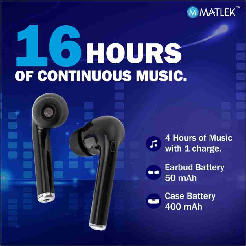 Matlek best sale earphones company