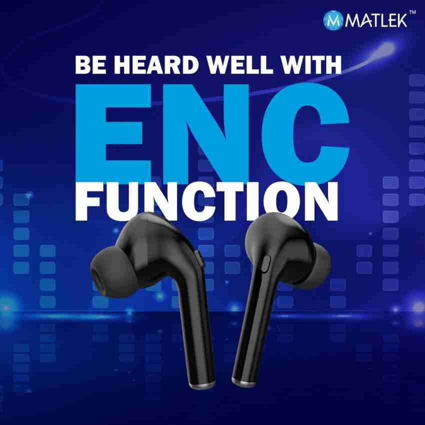 Matlek Earbuds With Deep Bass Wireless Bluetooth Earphone 16