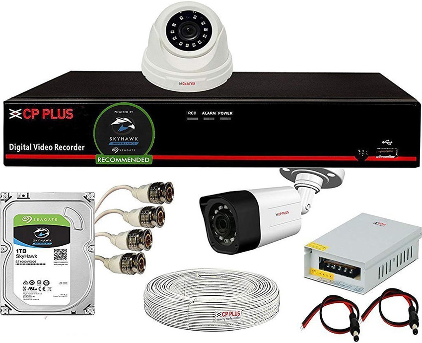two cctv camera set