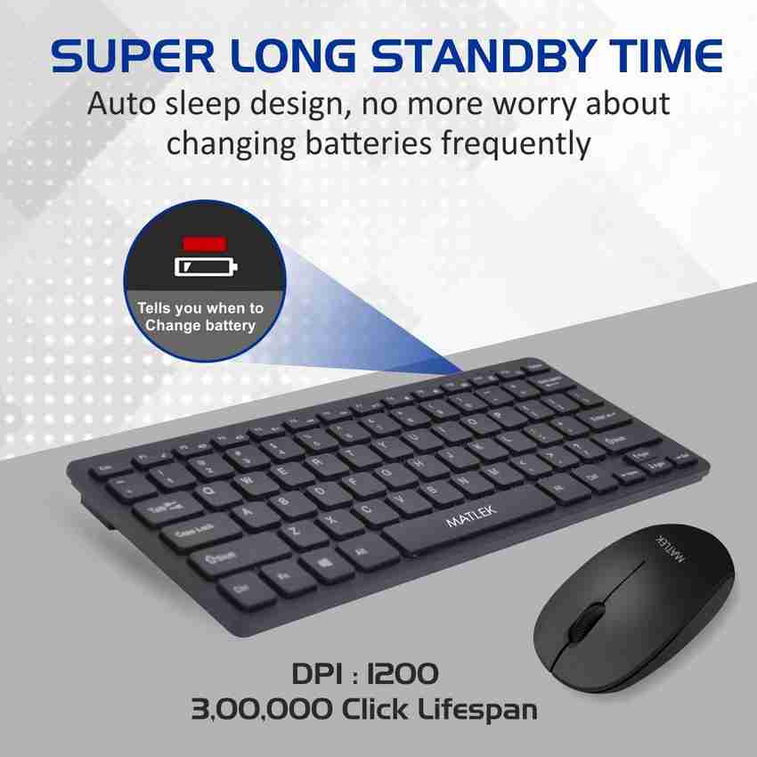 Small keyboard clearance and mouse