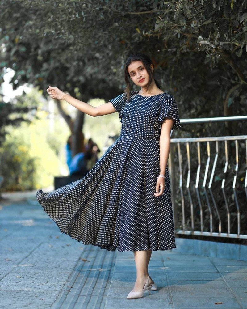 PRIVESH Women Polka Print Anarkali Kurta - Buy PRIVESH Women Polka Print  Anarkali Kurta Online at Best Prices in India | Flipkart.com