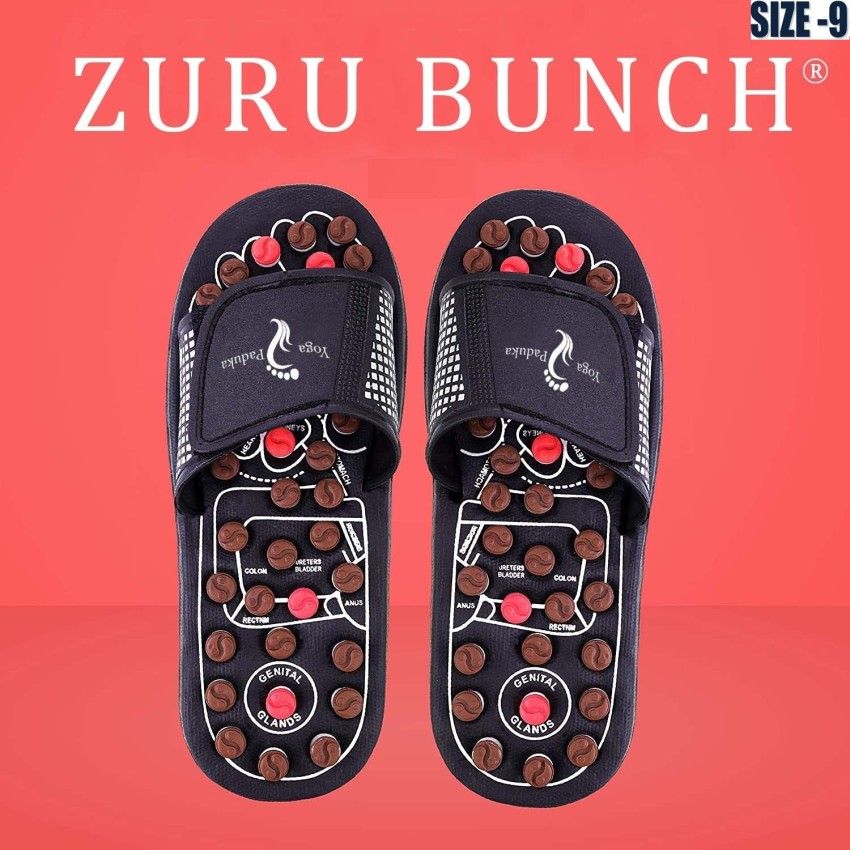 ZURU BUNCH® Unisex Acupressure & Magnetic Pain relief Therapy Paduka Sandals/Slipper/Relaxer/Rotating  Slippers For Full Body Blood Circulation & Leg Foot Massager Yoga Slippers  (5UK) : : Health & Personal Care