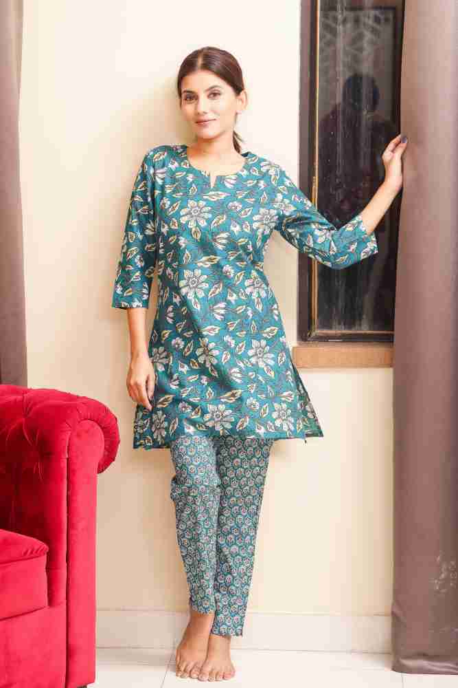 Female Multicolor 5 Piece Night Suit Set at Rs 1905/piece in