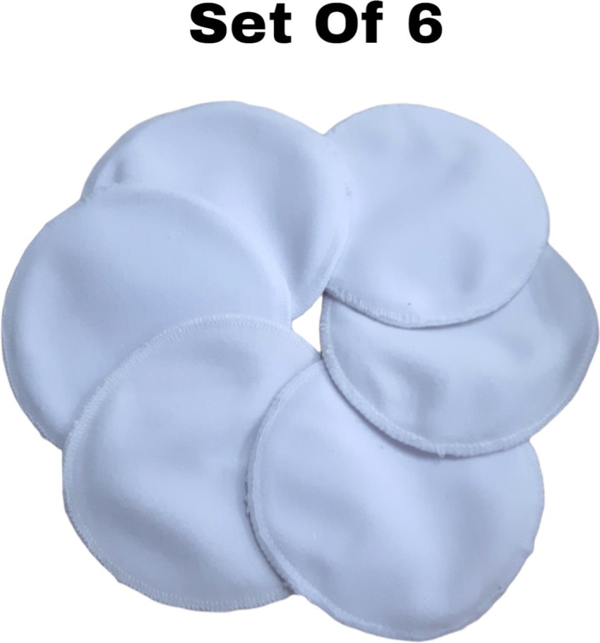 Breast Pads Washable Maternity Nursing, Reusable ,Leak-proof 6Pcs