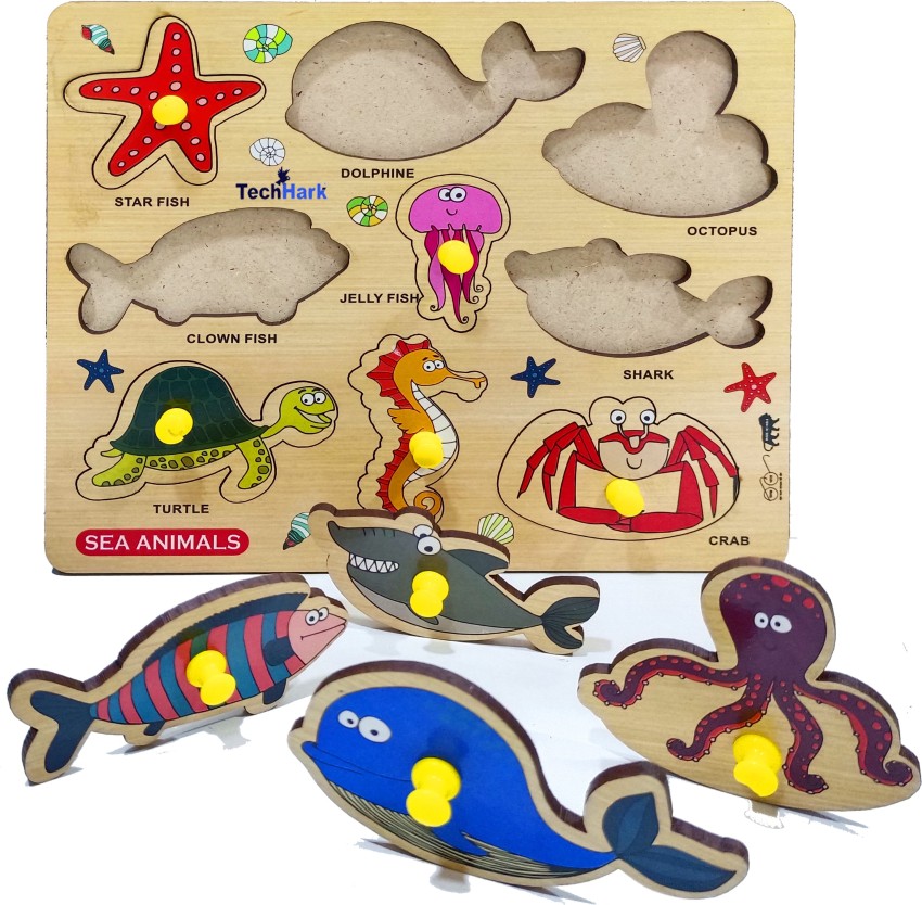 Buy Sea Animals Puzzle Cognitive Learning Toys Wooden Magnet Fishing Game  Educational Toys For Toddler Kids from Hebei Yi Mai Metal Trading Co.,  Ltd., China