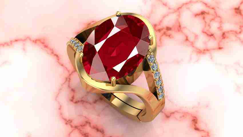 Ruby stone shop gold ring design