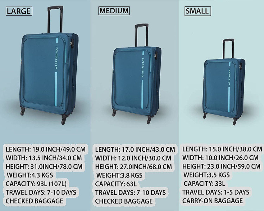 Update more than 146 aristocrat trolley bags sizes latest esthdonghoadian