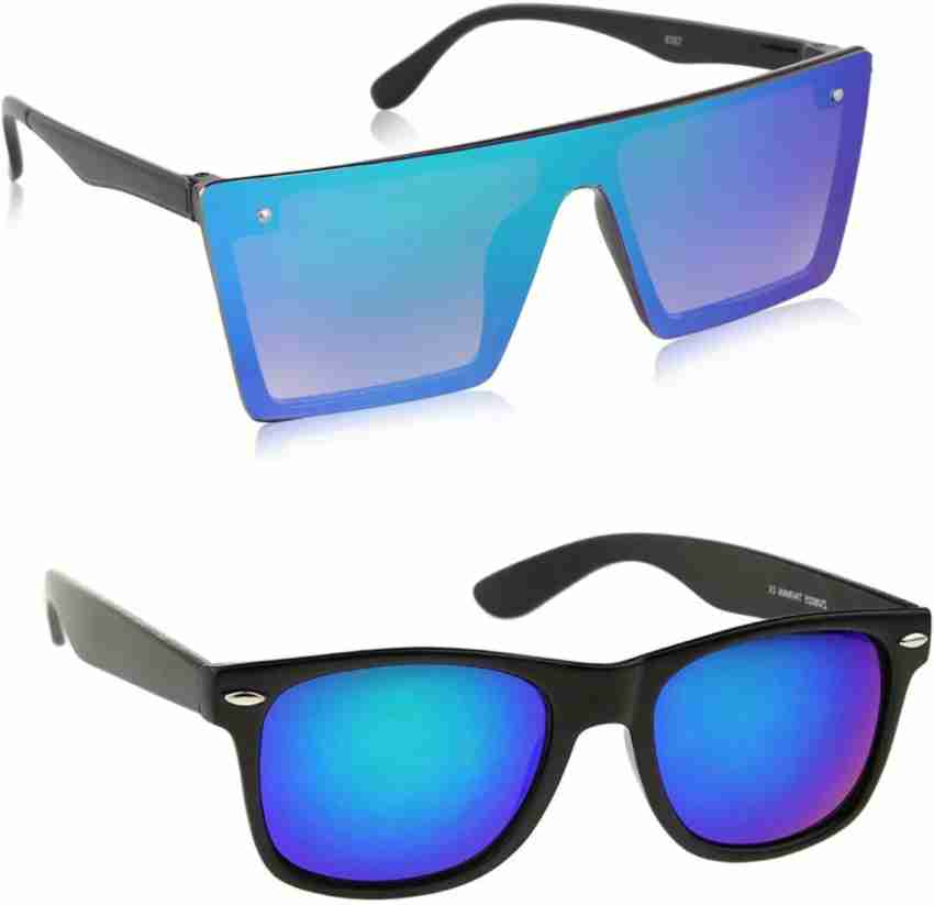 Blue fashion star sunglasses