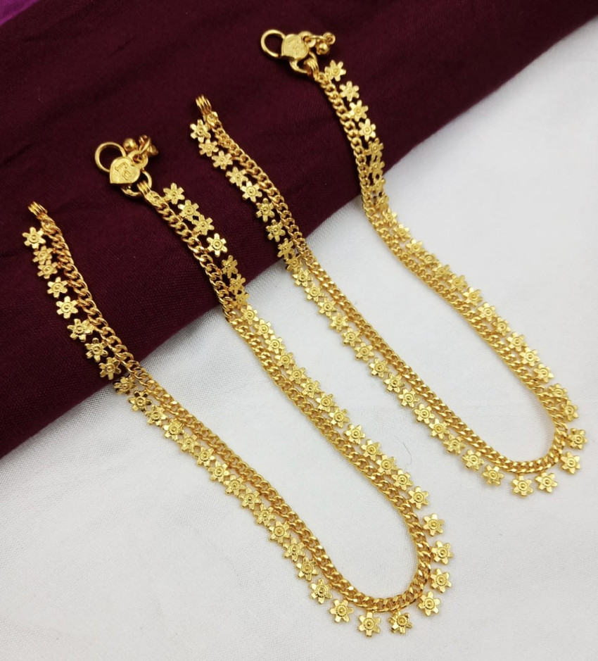 Gold anklets sale flipkart