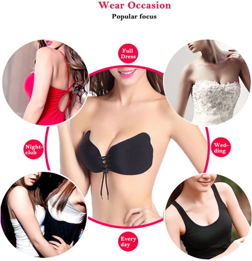 Lovely Lift strapless reusable silicone adhesive underwire bra