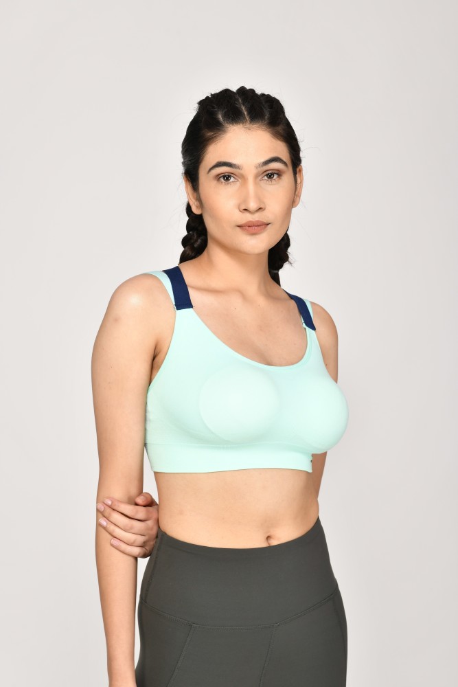 Buy C9 Airwear Seamless Sports Bra for Girls (S, Blue) at
