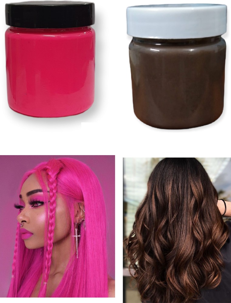 Pink Brown HAIR COLOR DYE CREAM 100ML PEWARNA RAMBUT/玫瑰金/Rose Gold /粉棕色 |  Shopee Singapore