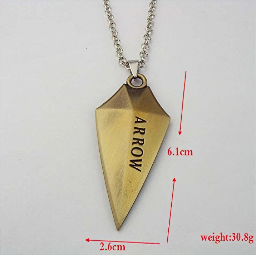 RVM Jewels Green Arrow Shield Inspired Pendant Necklace Fashion Jewellery  Accessory Gold-plated Alloy Price in India - Buy RVM Jewels Green Arrow  Shield Inspired Pendant Necklace Fashion Jewellery Accessory Gold-plated Alloy  Online