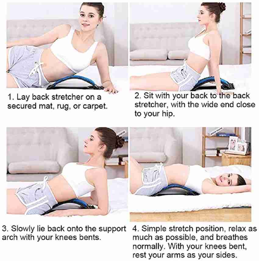 Lower back stretching clearance device