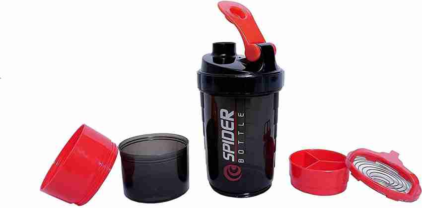 Gym Spider Shaker Plastic Bottle 500 Milliliters with Extra Compartmen –  AJRO DEAL