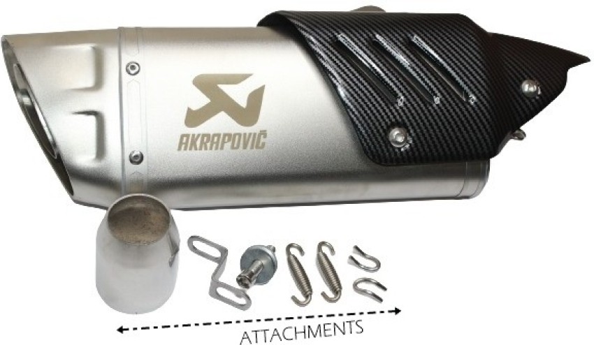 OBEROI'S TRADERS Akrapovic Racing Sports Silencer / Exhaust Muffler Pipe  with Carbon Fiber Plate Universal For Bike Universal For Bike Slip-on  Exhaust System Price in India - Buy OBEROI'S TRADERS Akrapovic Racing