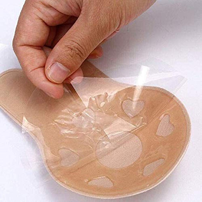 GRAVITEE Silicone Gel Backless Reusable Stick On Push Up Bra pad