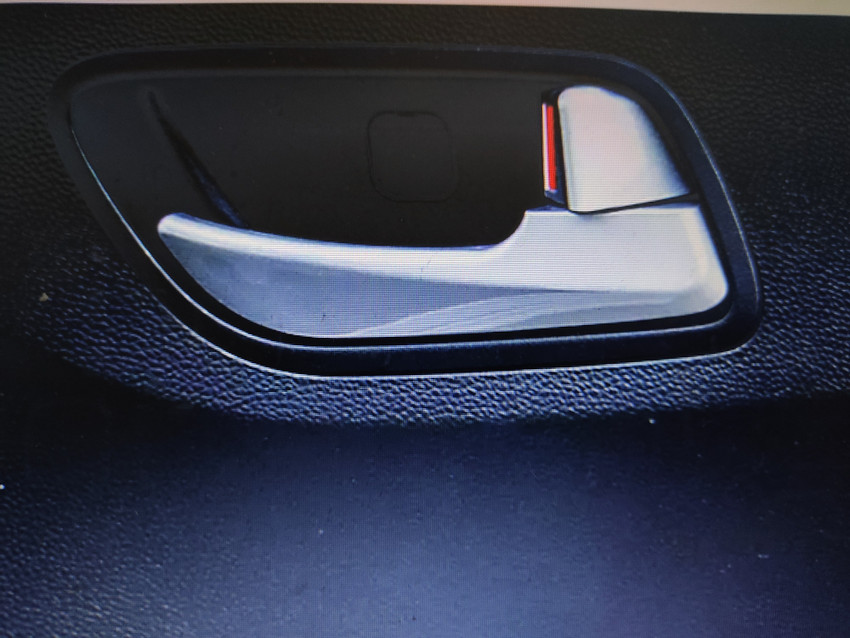 Car interior clearance door handle