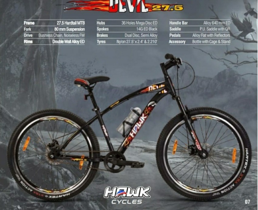 Hawk cycle with sales gear