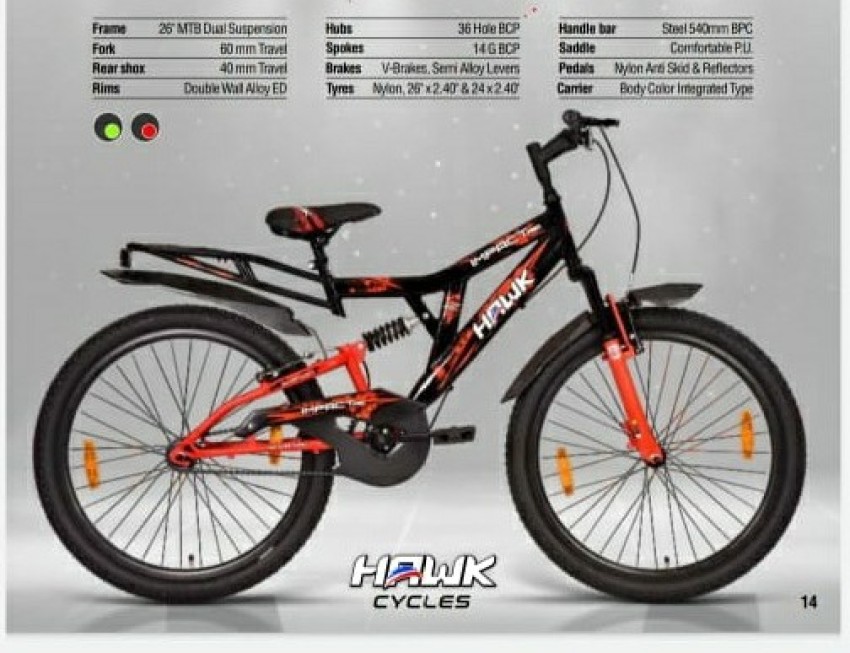 Hero hawk bicycle online price