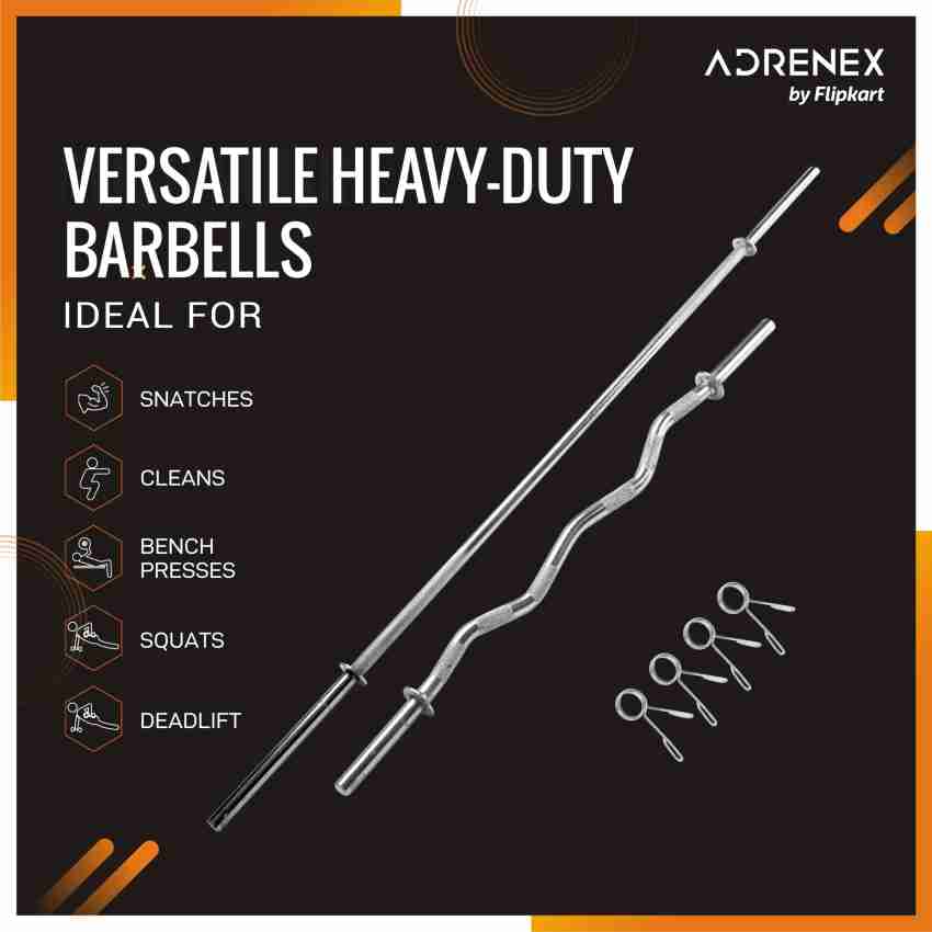 Adrenex by Flipkart 40 kg PVC 40 KG COMBO 2 WB Home Gym Kit Home