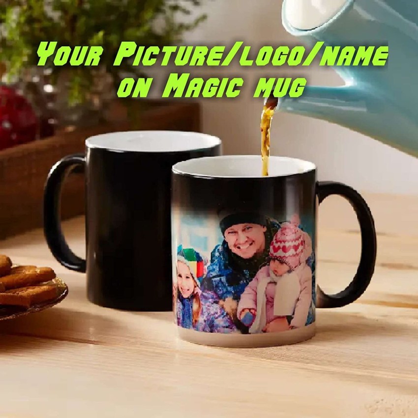 Giftofy Photo Coffee Tea Cup Your Pictures/Text Magic cup Ceramic