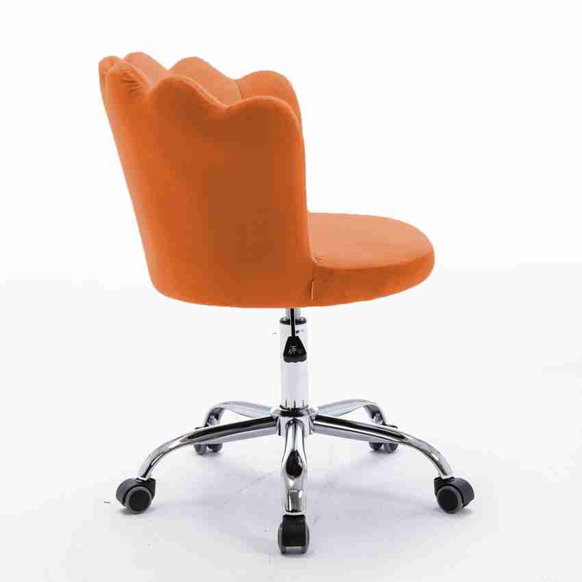 Finch Fox Modern Crown Chair with Wheels Desk Task Chair Velvet