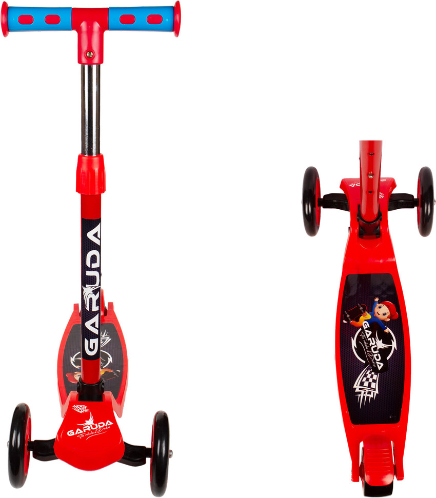 Kiddie Castle Foldable Scooter 4 Level Height PU Wheels with Brake