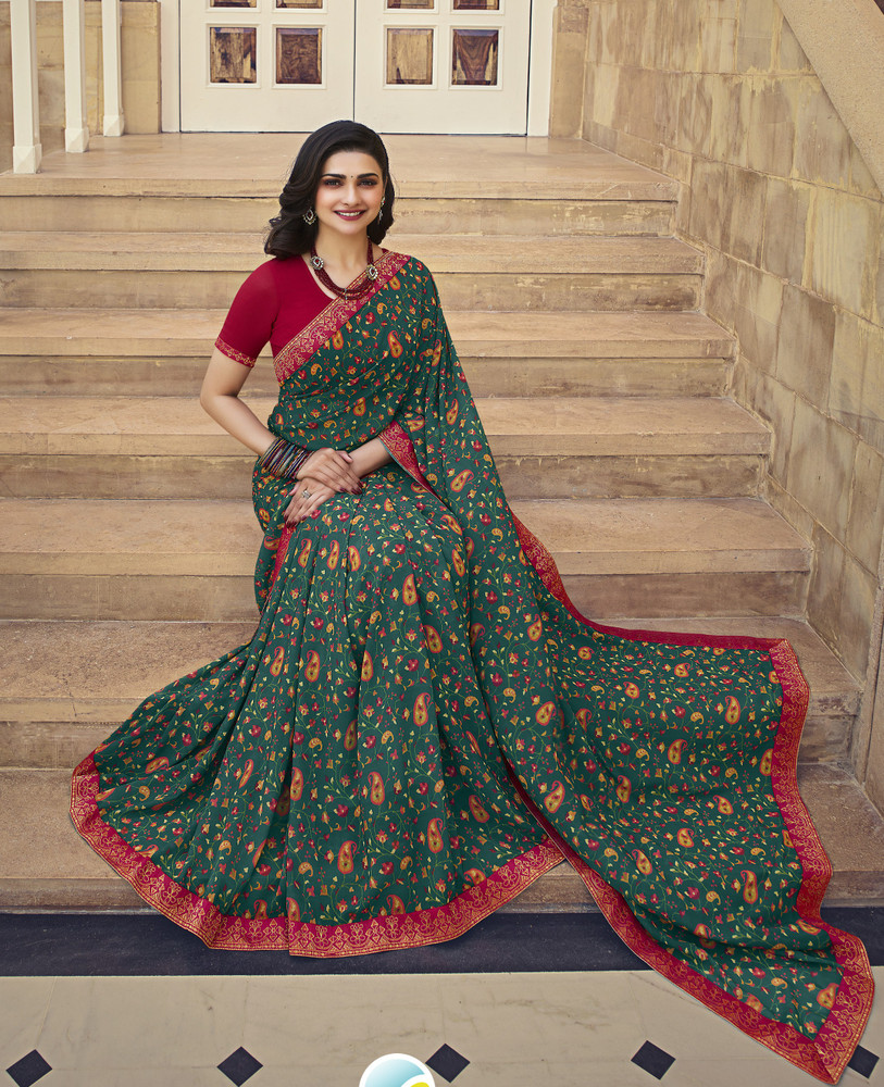 Chiffon georgette saree flipkart discount