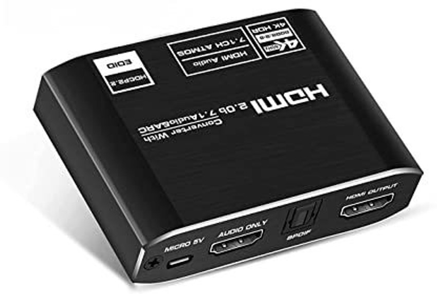 Etzin HDMI 2.0b 7.1CH Audio ARC Converter Adapter EPL 549H Media