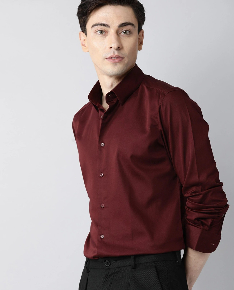 Nena Fashion Men Self Design Formal Maroon Shirt Buy Nena Fashion Men Self Design Formal Maroon Shirt Online at Best Prices in India Flipkart