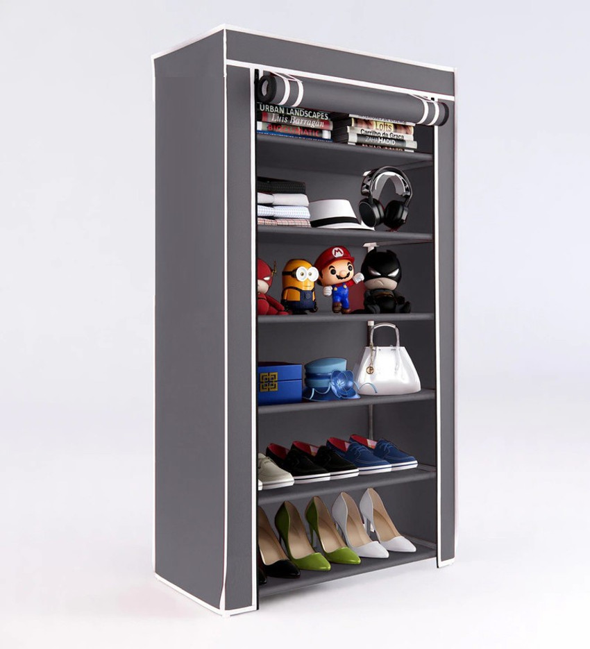 Shoe rack discount with cover flipkart