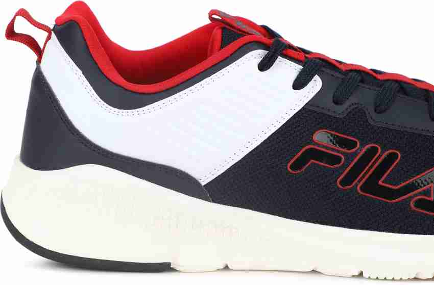 Fila shoes best sale red and white