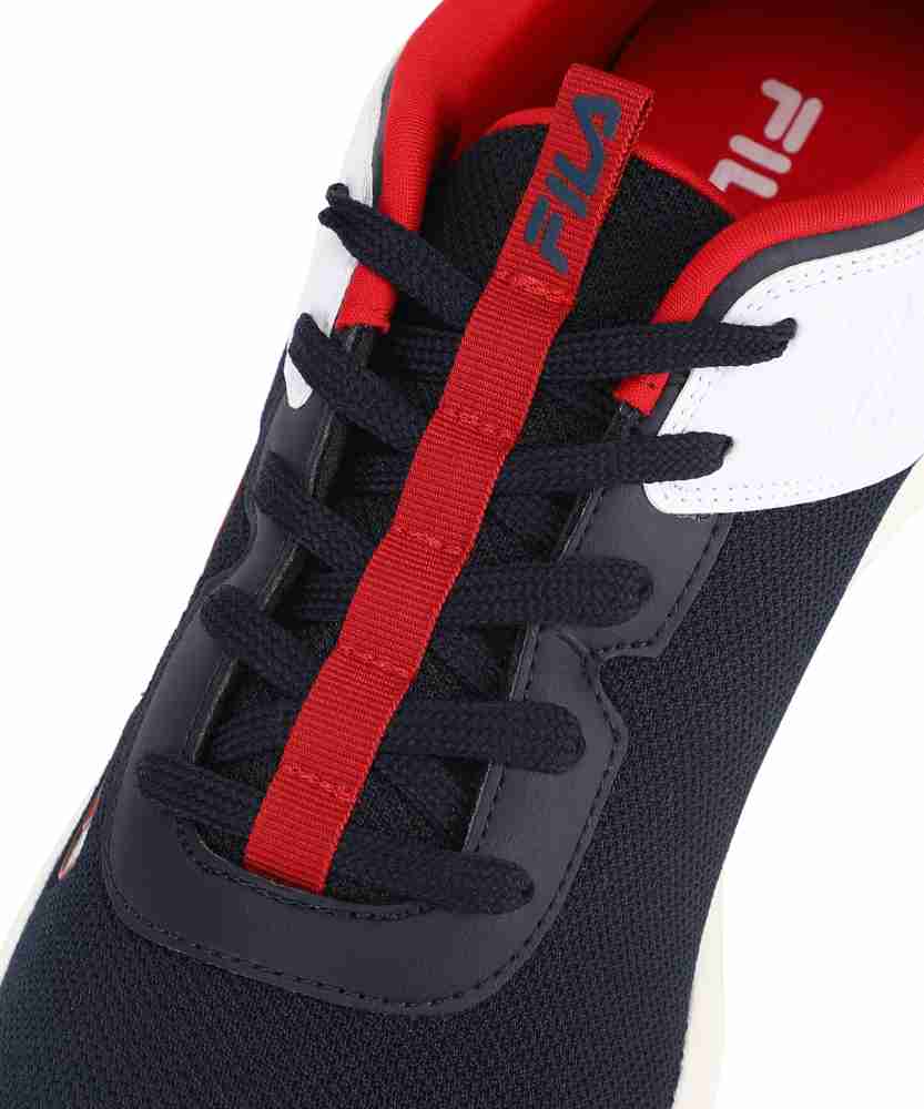 Fila blue white sale red