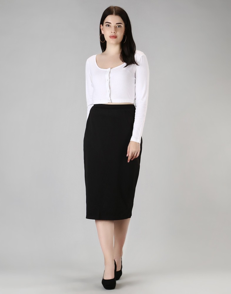 Black Pencil Skirt - Buy Black Pencil Skirt online in India