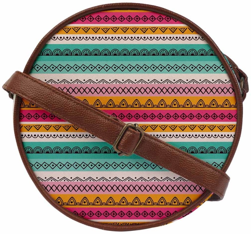 Crazy Corner Brown Boho Round Sling Bag: Buy Crazy Corner Brown