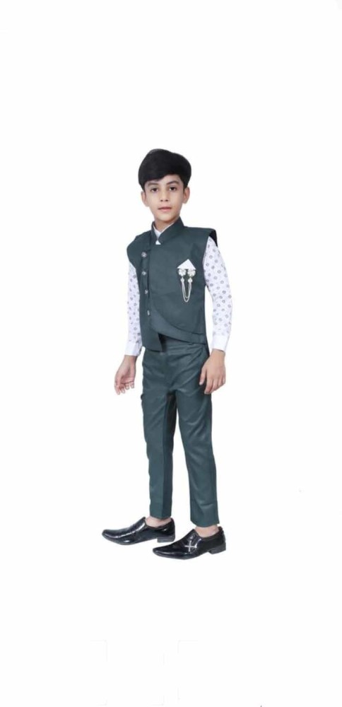 WRL COLLECTION two piece Solid Boys Suit