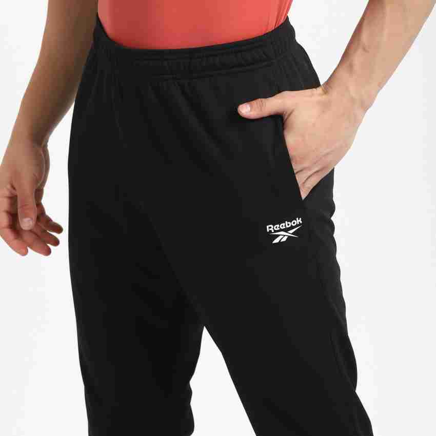 REEBOK Printed Men Black Track Pants