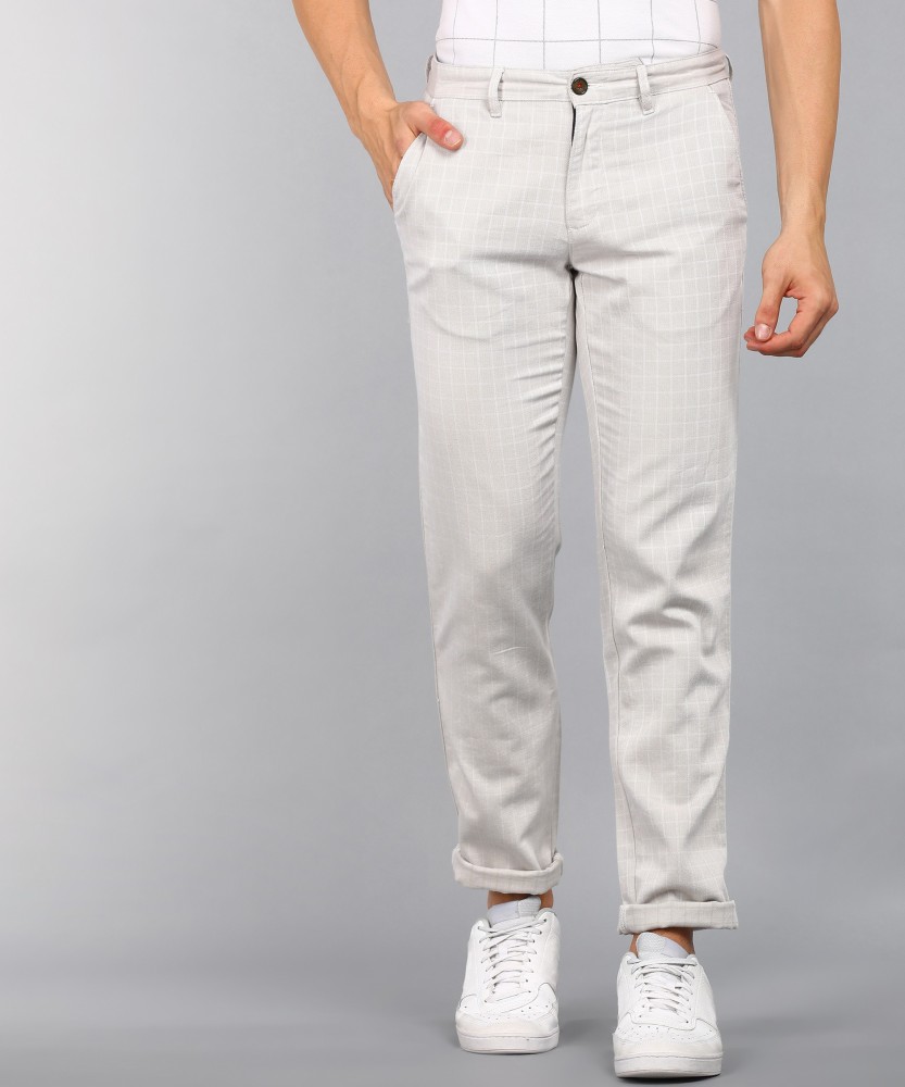 Arrow Sports Casual Trousers  Buy Arrow Sports Men Off White Mid Rise  Solid Casual Trousers Online  Nykaa Fashion