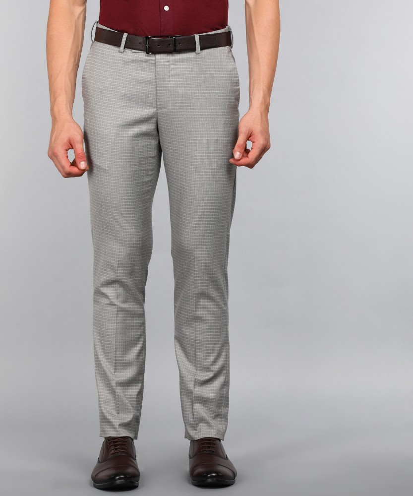 Buy Arrow Self Design Tailored Fit Smart Flex Twill Formal Trouser Ecru at  Amazonin