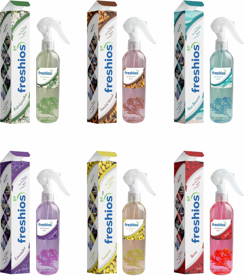 FRESHIOS Room fragrance air freshener spray - (Pack of 6) Spray Price in  India - Buy FRESHIOS Room fragrance air freshener spray - (Pack of 6) Spray  online at