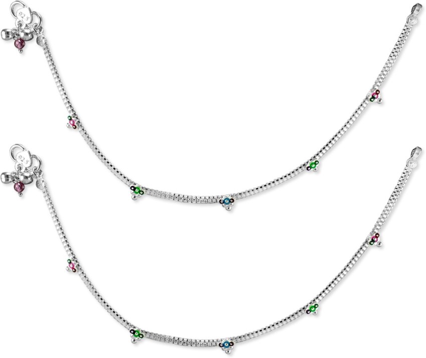 Taraash on sale silver anklets