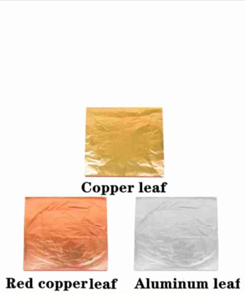 100 Sheets Imitation Gold Leaf Foil, Silver Leaf Foil, Copper Leaf Foil,  Gold Leaf Sheets, Nail Art Supplies, Gilding, DIY Arts and Crafts 