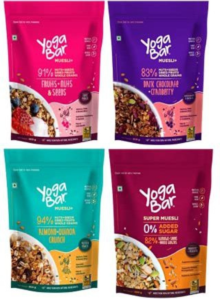 Chocolate Yogabar Muesli Plus, For Gluten Free Breakfast Cereals, Flakes at  Rs 390/packet in New Delhi